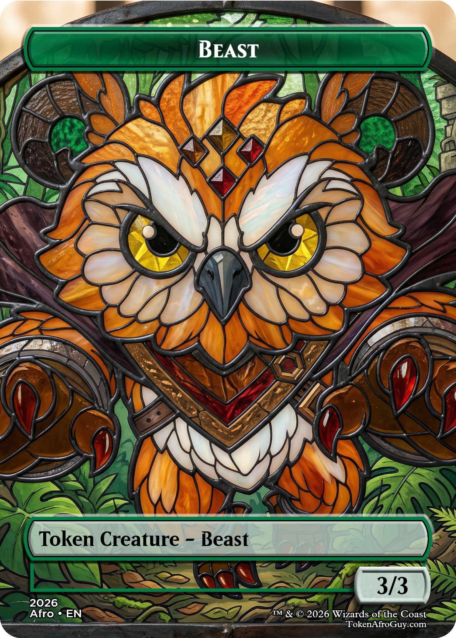 Beast-Owl stained