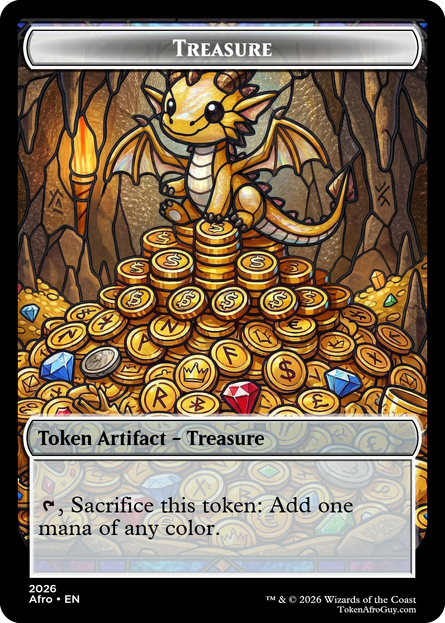 Treasure-Dragon Hoard Stained