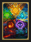 Mana Symbol Token Stained glass